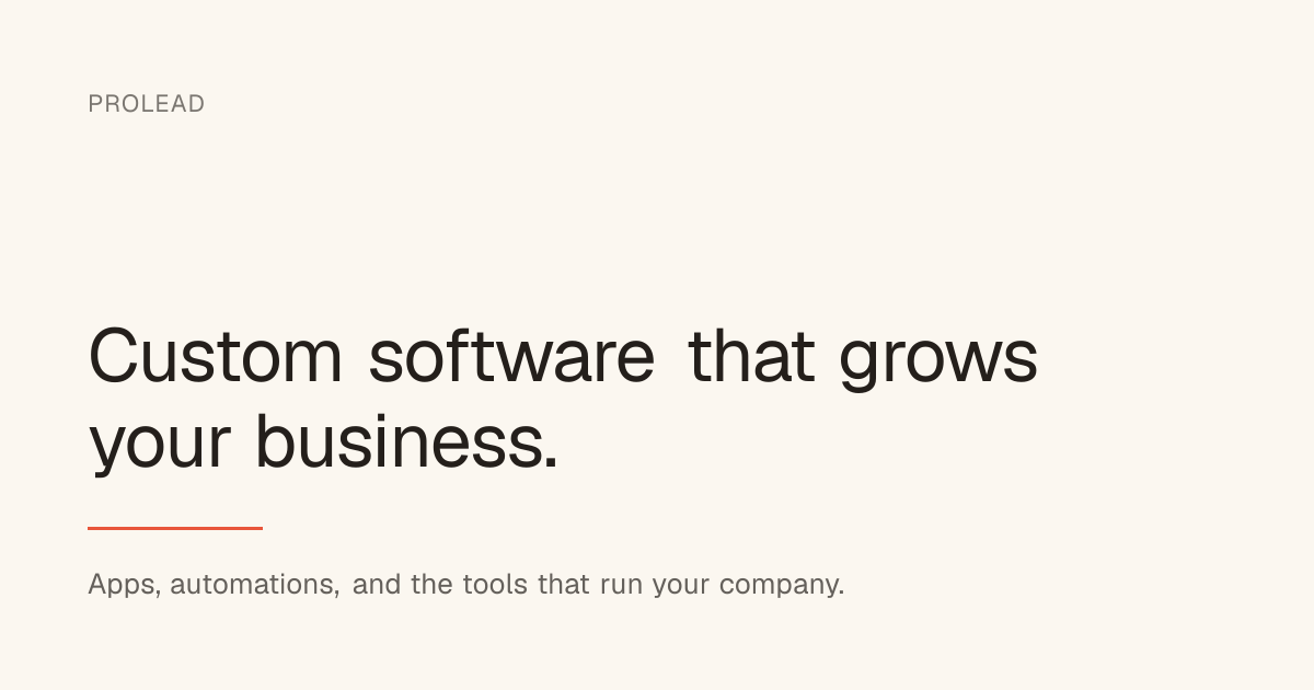 Prolead Software - AI Automation Solutions
